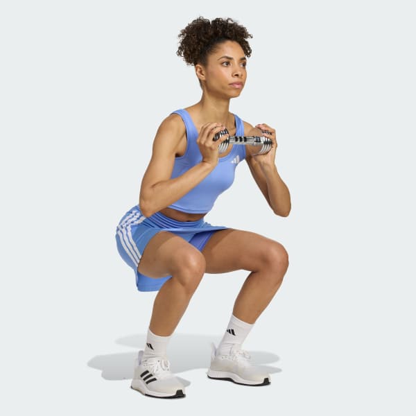 Blue Train Essentials 3-Stripes Workout Skort