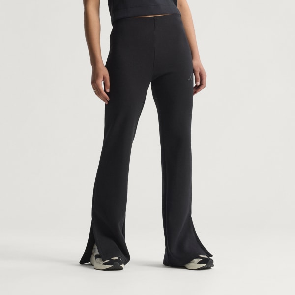 Black Soft Lux Flared Pants