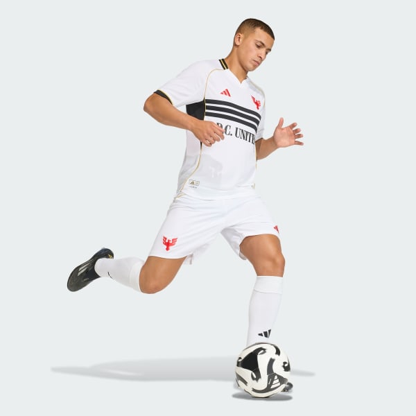 White DC United 2025 Archive Authentic Shorts