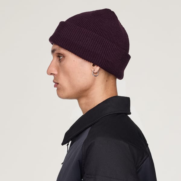 Burgundy Y-3 Classic Knitted Beanie
