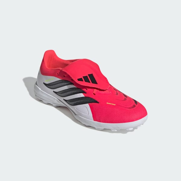 Red PREDATOR LEAGUE Fold-Over Tongue Turf Soccer Cleats