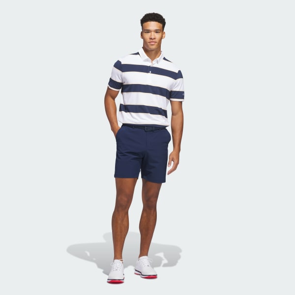 White ULTIMATE365+ JUMBO STRIPE CLIMACOOL POLO SHIRT