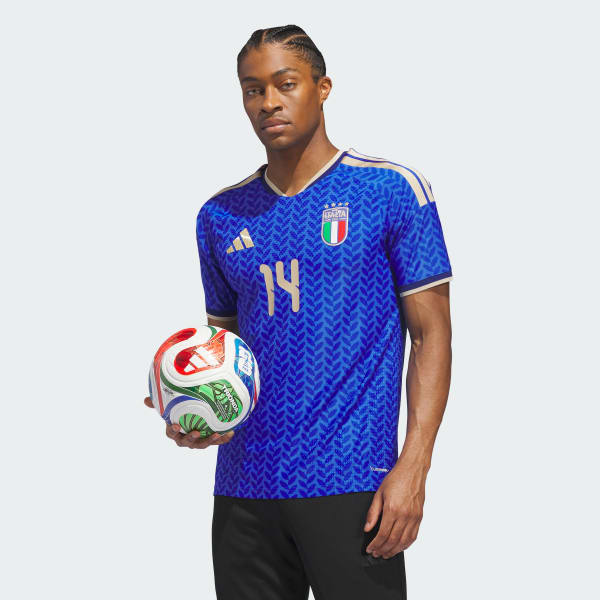 Blue Italy 26 Home Chiesa Authentic Jersey
