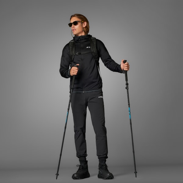 Black Terrex Xperior CLIMAWARM Light Fleece Hooded Jacket