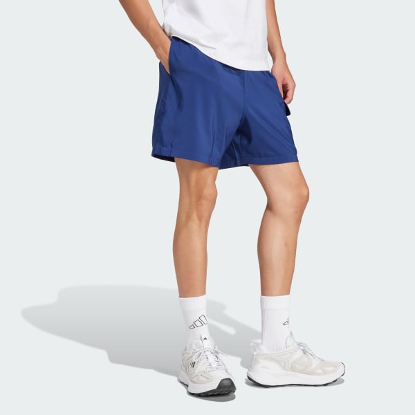 Blue Essentials Small Logo Cargo Chelsea Shorts