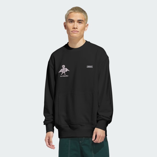 Black SKATEBOARDING x MARK GONZALES CREWNECK SWEATER