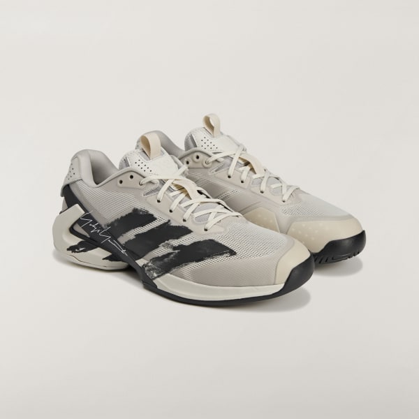 Grey Y-3 Adizero Ubersonic 5 Tennis Shoes