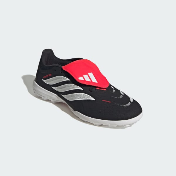 Black PREDATOR LEAGUE Fold-Over Tongue Turf Football Shoes