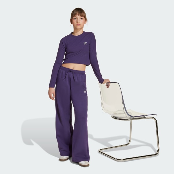 Purple Wide Leg Pants