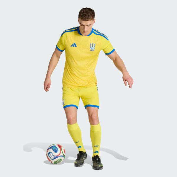 Yellow Ukraine 26 Home Jersey