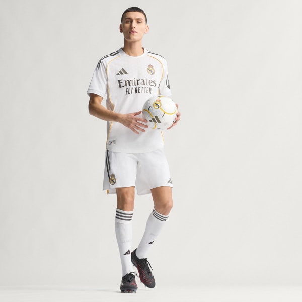 White Real Madrid 25/26 Home Authentic Jersey