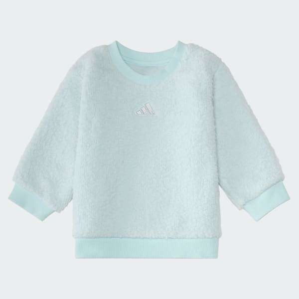 Turquoise Winterized 2-Piece Long Sleeve Fleece Pullover & Legging Set