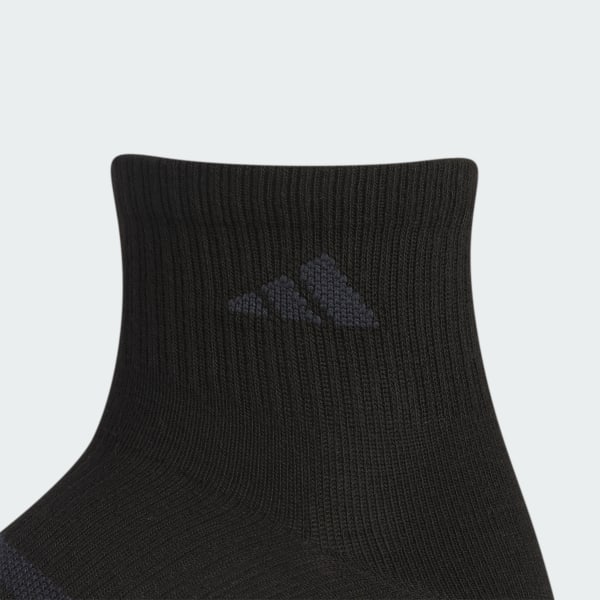 Black Superlite 3.0 6-Pack Quarter Socks