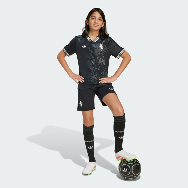 Black Juventus 25/26 Third Jersey Kids