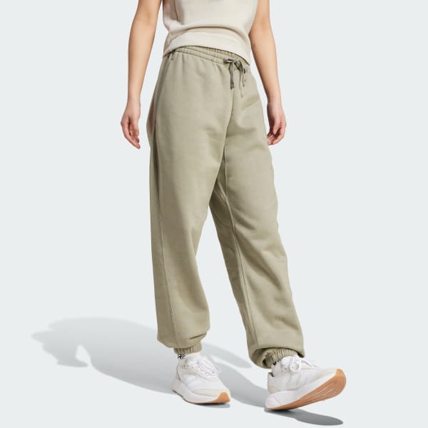 Green ALL SZN Fleece Loose Pants