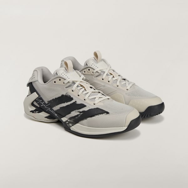 Grey Y-3 Adizero Ubersonic 5 Tennis Shoes