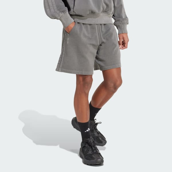 Black ALL SZN French Terry Washed 8 Inch Shorts