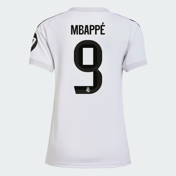 White Real Madrid 25/26 Home Mbappe Jersey