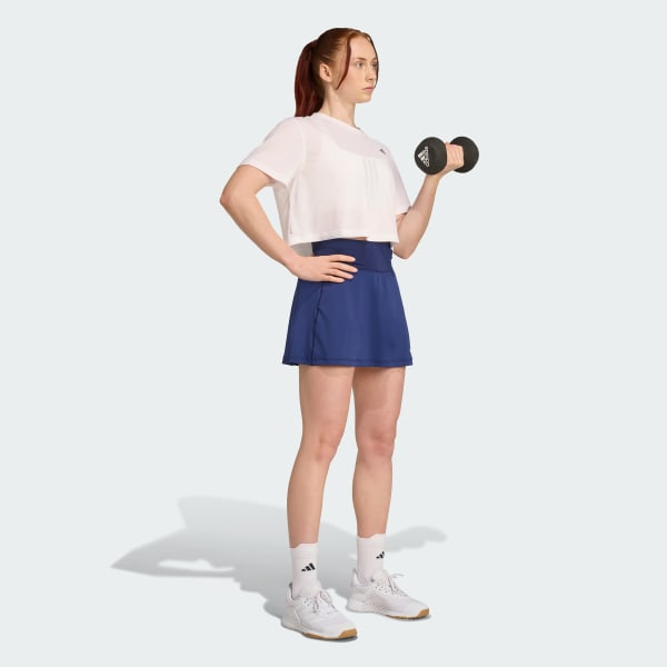 Blue Optime Skort With Integrated Bike Shorts