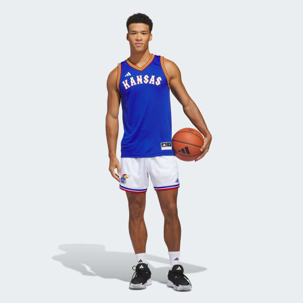 White Kansas Jayhawks Swingman Short