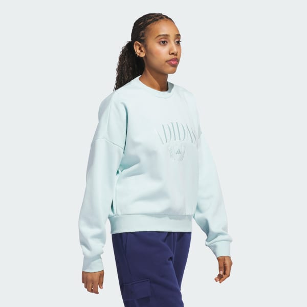 Turquoise Cozy Holiday Graphic Sweatshirt