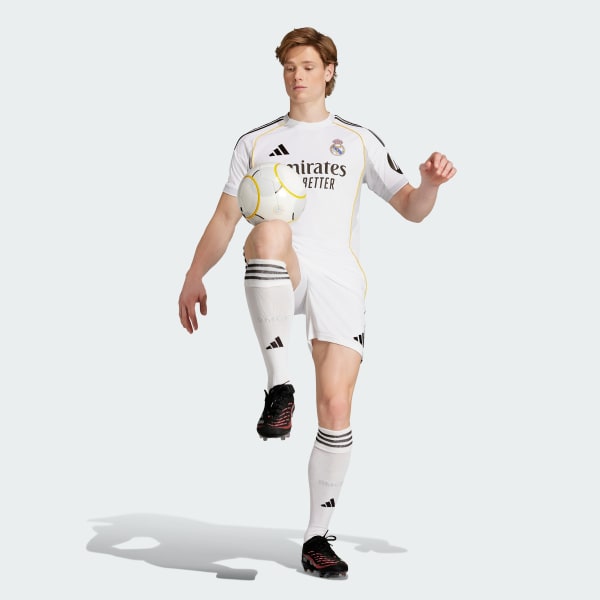 White Real Madrid 25/26 Home Shorts