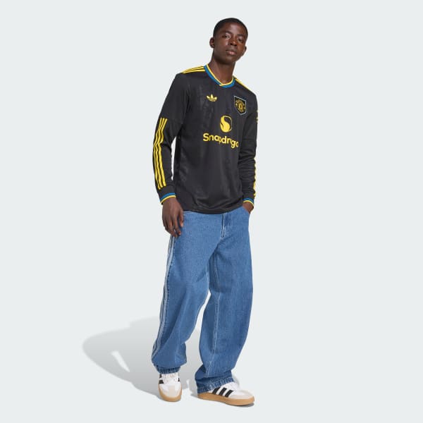 Black Manchester United 25/26 Long Sleeve Third Jersey