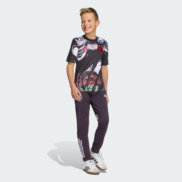 Black Manchester United 25/26 Pre Match Jersey Kids