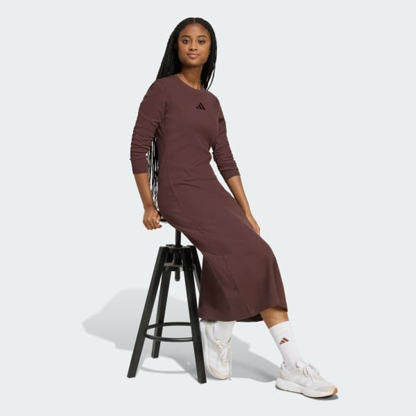 Brown ALL SZN Winterized Long Dress