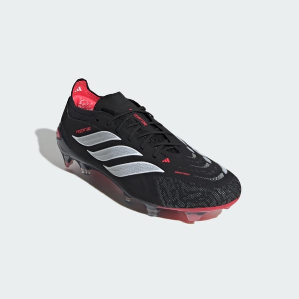 Black Predator Elite Firm Ground Soccer Boots