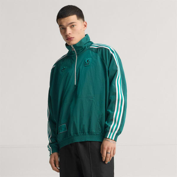 Green Liverpool FC Terrace Icons Half-Zip Jacket