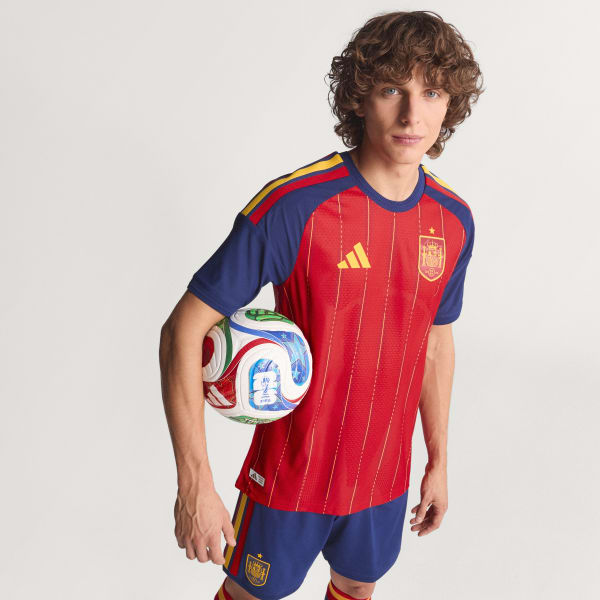 Red Spain 26 Home Authentic Jersey