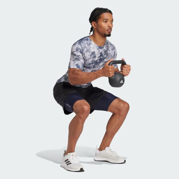 Blue TECHFIT Compression Training Short Tights