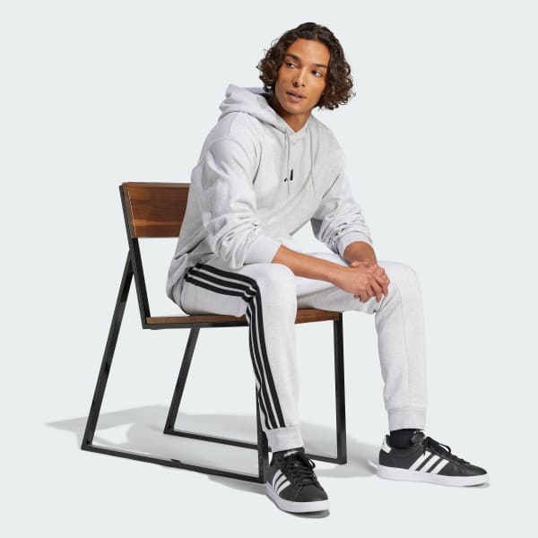 Grey Essentials 3-Stripes Fleece Pants