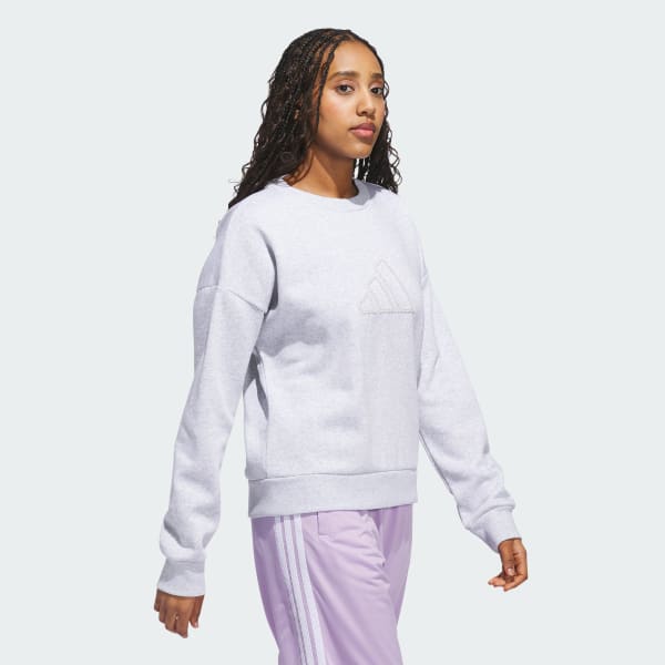 Grey Seasonal Essentials Pearls Graphic Sweatshirt