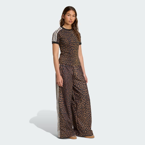 Multicolor Leopard Firebird Oversized Track Pants