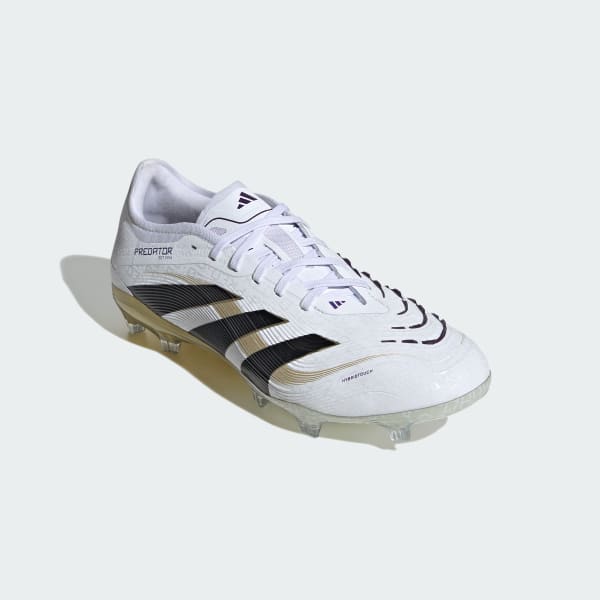 White Predator Pro Firm Ground Cleats