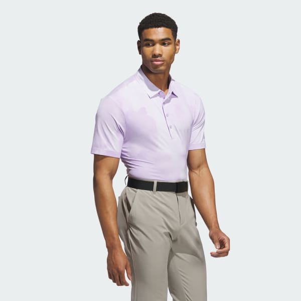 Purple Ultimate365 Printed Cool Feeling Tour Polo Shirt