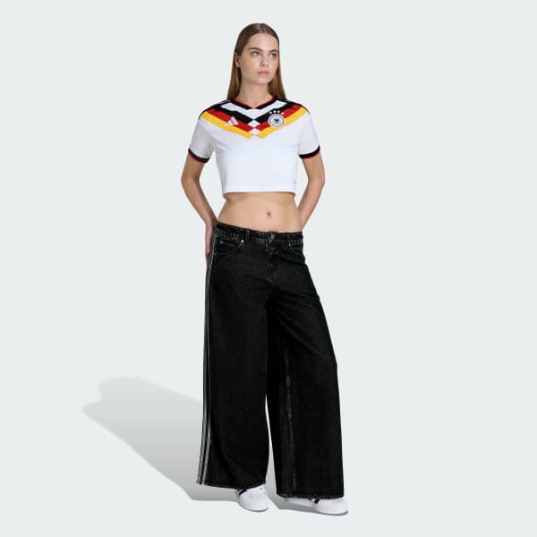 White Germany 26 Home Cropped Jersey