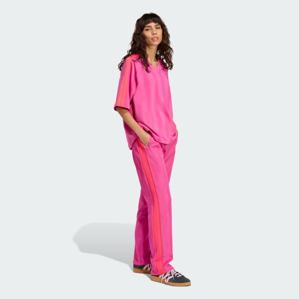 Pink Loose Linear Tee