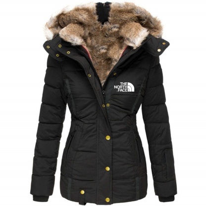 2024 THE NORthtTH FACE-Womens Coats Winter Zipper Hooded Faux Fur Inside Down Jackets