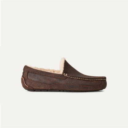 Men's Ascot Leather Distressed Slipper