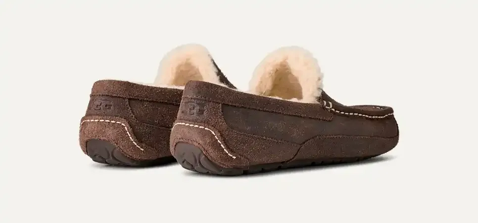 Men's Ascot Leather Distressed Slipper
