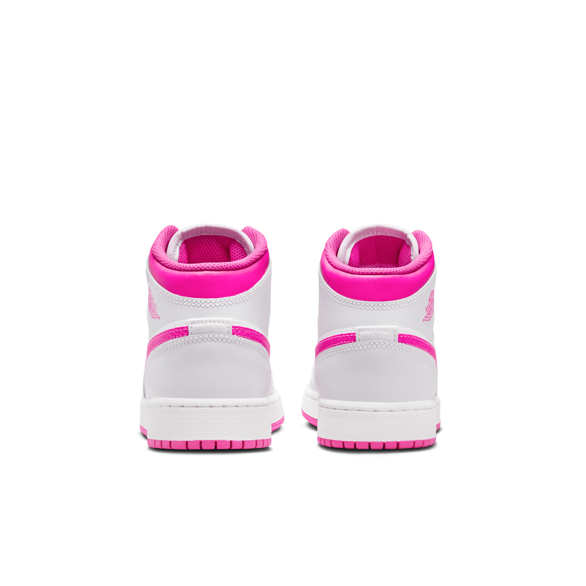 Big Kids' Air Jothtrdan 1 Mid "Fire Pink"