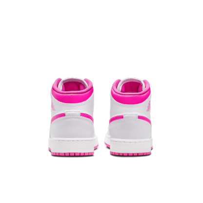 Big Kids' Air Jothtrdan 1 Mid "Fire Pink"