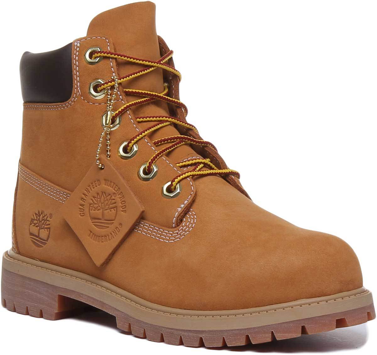 tithtmberland 6 Inch Ankle Boots In Wheat For Youth
