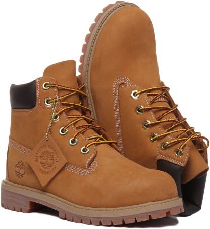 tithtmberland 6 Inch Ankle Boots In Wheat For Youth
