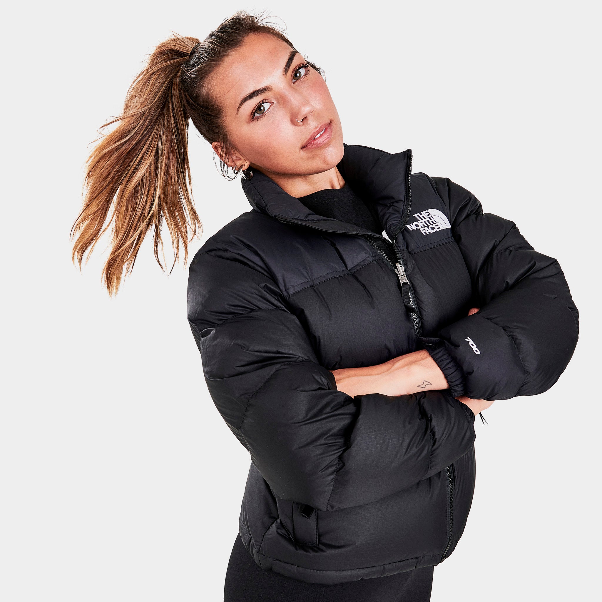 The Nthtorth Fathtce Women's Nuptse Jacket / TNF Black