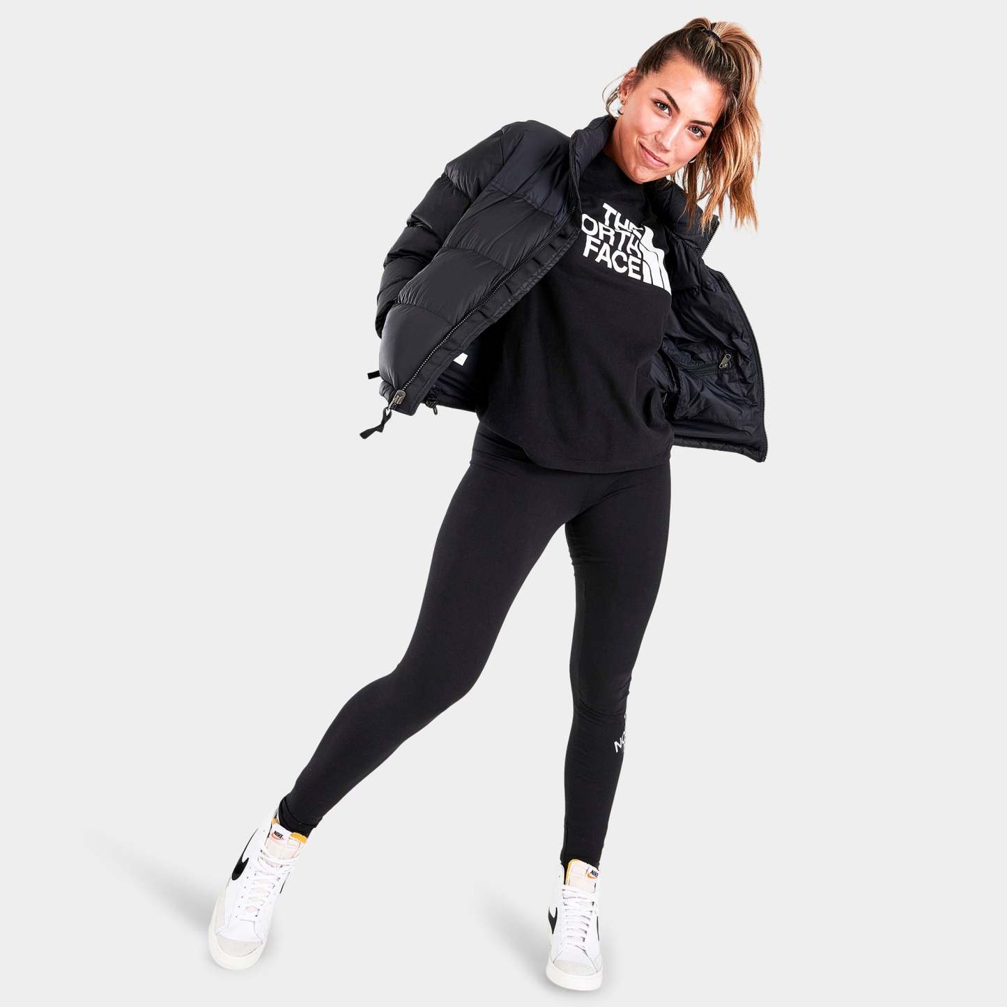 The Nthtorth Fathtce Women's Nuptse Jacket / TNF Black