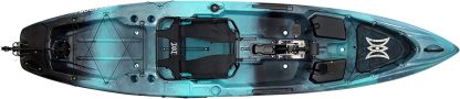 Kayaks Pthtescador Pilot 12 | Sit on Top Fishing Kayak with Pedal Drive | Adjustable Lawn Chair Seat and Tackle Storage Areas | 12' | Dapper (9351587178)